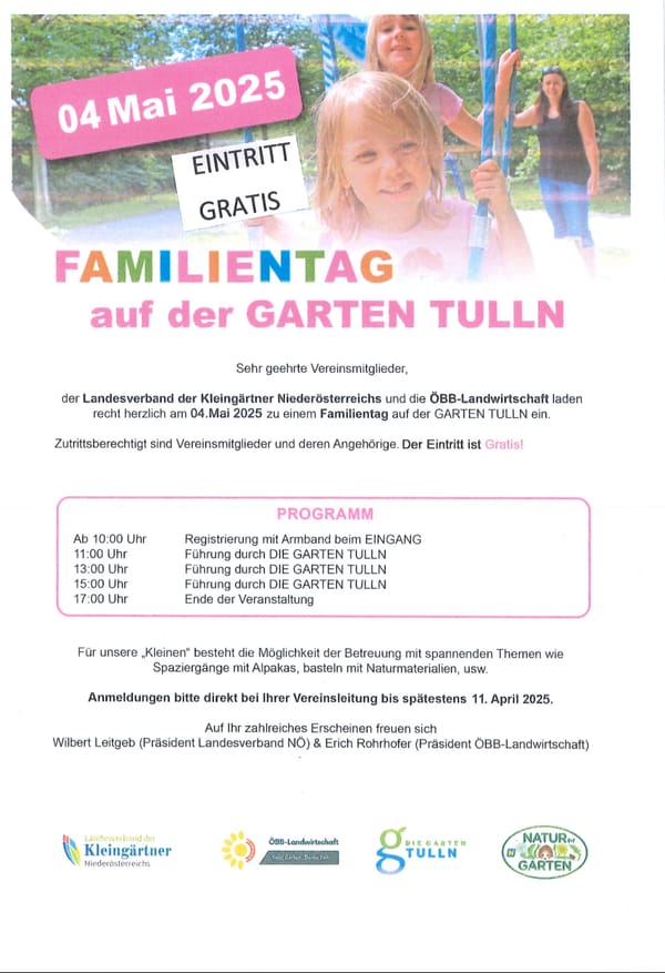 Familientag auf der Garten Tulln